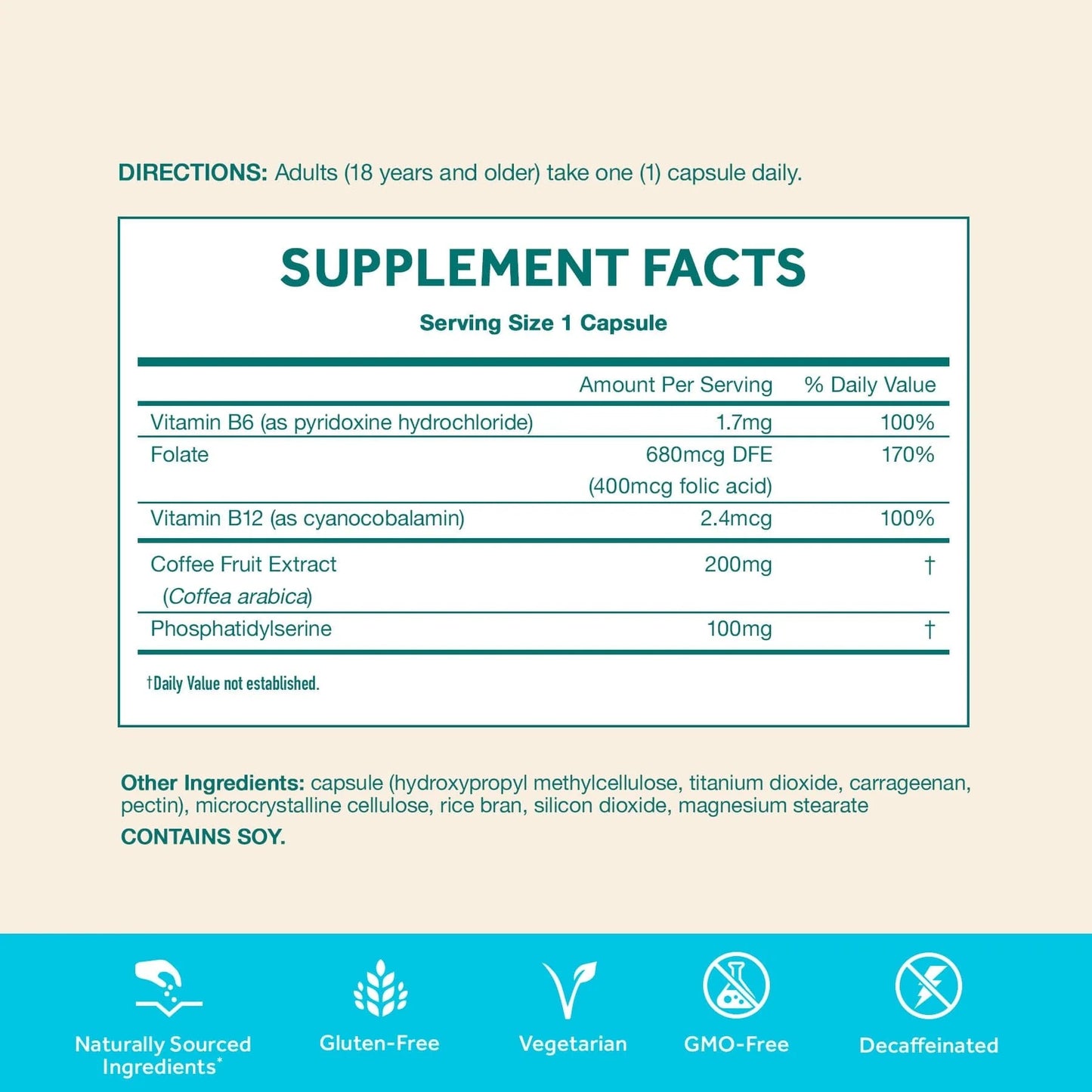 Neuriva Plus with Coffee Cherry and Phosphatidylserine.
